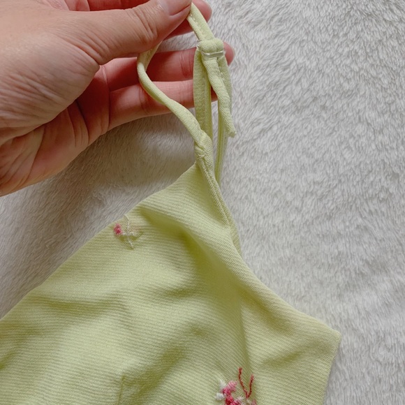 vintage green & pink mesh dress🌷 - Picture 3 of 3